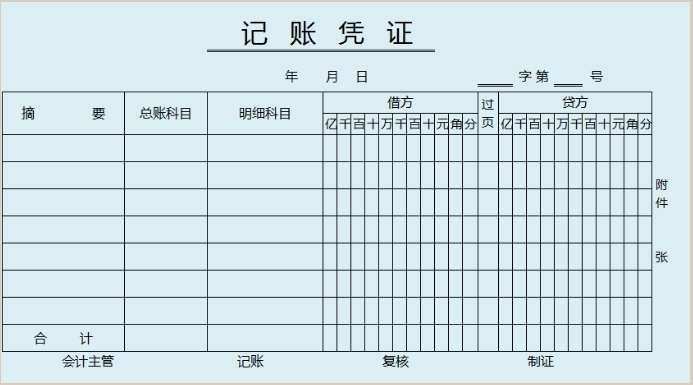 记账凭证如何填写